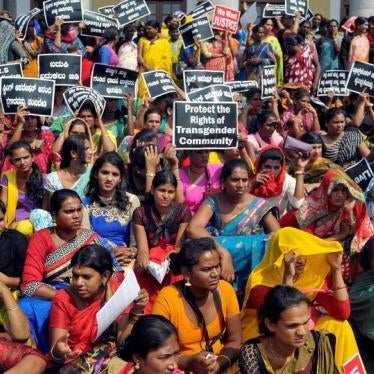 Participants hold placards during a protest demanding an end to what they say is discrimination and violence against the transgender community, in Bengaluru, India October 21, 2016.