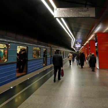 People walk at Zhulebino metro station in Moscow, Russia, April 14, 2017.