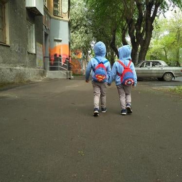 Two boys who were under the care of foster parent Yulia Savinovskikh until August 2017.