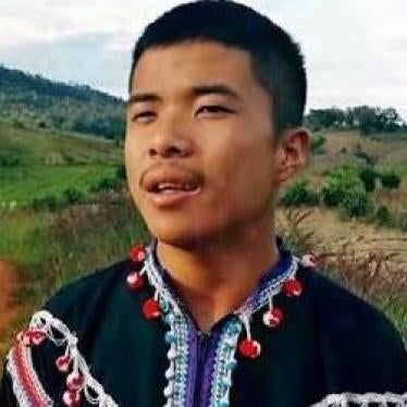 Prominent ethnic Lahu activist Chaiyaphum Pa-sae, 17, was shot dead by Thai soldiers during an anti-drug operation on March 17, 2017. (C)2017 Private. 