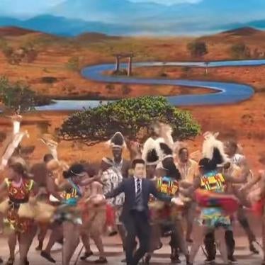 Screenshot of a segment from the 2018 CCTV Spring Festival Gala. 