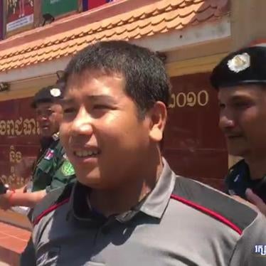 Kong Raya outside the Phnom Penh Municipal Court