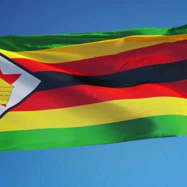 The flag of Zimbabwe