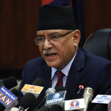 Former Nepalese Prime minister Pushpa Kamal Dahal